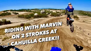 Marvin Musquin et David Vuillemin roulent en 250 2-temps à Cahuilla Creek