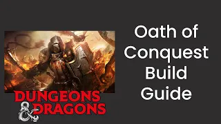 Oath of Conquest (Paladin) Build Guide in D&D 5e - HDIWDT