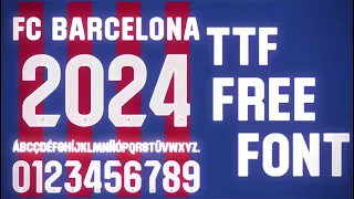 FONT BARCELONA - CorelDraw - Free Download Font Football