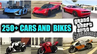 300+ Premium Cars & Bike Modpack For Gta San Andreas | Gta San Andreas Bikes & Cars Mod