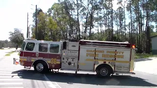 Orange County Fire Rescue Engine 36 and Rescue 36 Responding