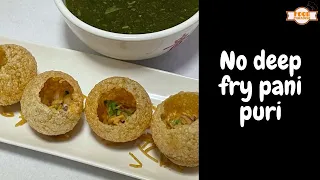 No deep fry golgappas or pani puri in airfryer|oil free pani puri|How to make non fry pani puri