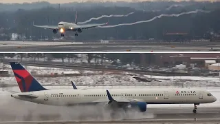 Minneapolis/ St. Paul International Airport - Rain/Snowy Conditions