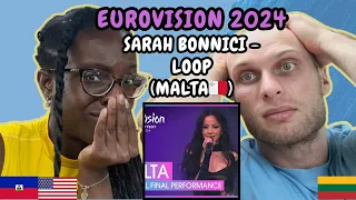 Sarah Bonnici - Loop Reaction (Malta 🇲🇹 Eurovision 2024) | FIRST TIME LISTENING TO SARAH BONNICI