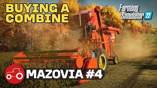 Buying a Combine To Harvest Our Field - Mazovia Farming Simulator 22 Timelapse Episode 4