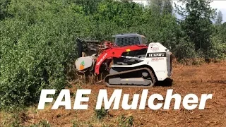 Takeuchi TL12 With  FAE forestry mulcher