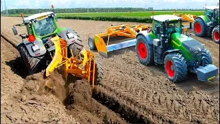 Deep ploughing & Field Leveling | Fendt 939 S4 (2x) & 1050 | Van Werven | diepploegen / Plowing