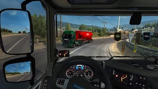 ETS 2 gameplay: countryside travelling Zürich (Switzerland) to Bourges (France)