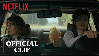 Stranger Things 4 - CLIP | Steve & Robin Car Scene