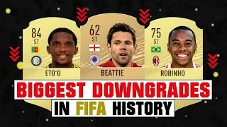 BIGGEST RATING DOWNGRADES IN FIFA HISTORY! ⬇️😱| FIFA 10 - FIFA 20