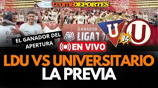 LA PREVIA LDU DE QUITO VS UNIVERSITARIO EN VIVO | COPA LIBERTADORES