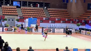 Daria Trubnikova Ribbon Podium training VI Trofeu Internacional de Barcelona