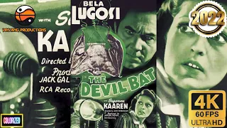 The Devil Bat (1940) (Full Movie) (Colorized, 4K, 60FPS) Cult Classic (2022 Edition)