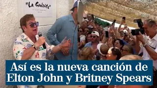 Elton John presenta por sorpresa su nueva canción junto a Britney Spears 'Hold me closer'