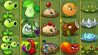 PvZ 2 Discovery All OLD & NEW Plants Evolution NOOB - PRO - HACKER - GOD Version