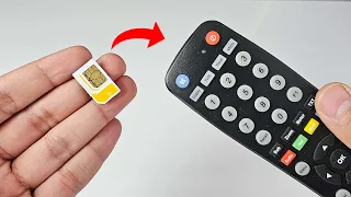 Just Put Sim Card On The TV Remote Control And You'll Be Amazed! How To Fix Any TV Remote Control!