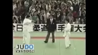 JUDO 1990 All Japan: Hirotoshi Watanabe (JPN) - Toshihiko Koga 古賀 稔彦 (JPN )