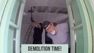 11. Destruction time in our Spanish farmhouse renovation