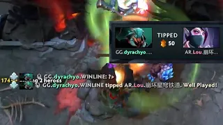 Dyrachyo ALLCHATS "?" and TIPS LOU as they SECURE TOP 3 on The International 2023
