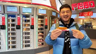 Trying Dutch Street Food from Vending Machines