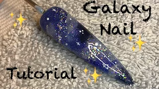 Acrylic Galaxy Night Sky Nail | Nail Sugar