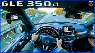 2017 Mercedes GLE 350d V6 258HP - Autobahn Top Speed Drive POV