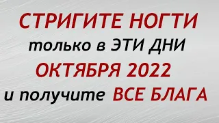 Лунный календарь стрижки ногтей на ОКТЯБРЬ 2022. Благоприятные и неблагоприятные дни.