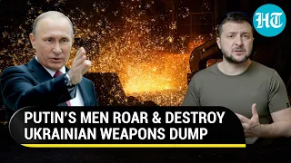 Putin's 'Flying Kalashnikov' wipes out Ukraine weapons dump; Fireball destruction stuns Zelensky