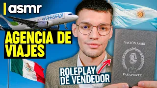 ASMR vendedor roleplay para dormir agente de viajes ASMR español