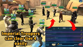 How to clear tier 1 to tier 7 Tatooine - Sith - Galactic Challenge - SWGoH