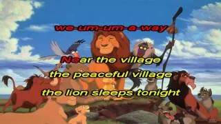 Disney Lion King - Lion Sleeps Tonight (Karaoke / Instrumental)