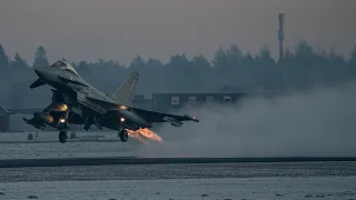 [4K] Airplane Spotting TaktLwG 71 I Eurofighter, Alpha Jet & More I Afterburner and Landing