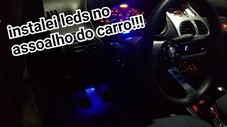 Led no interior do carro #peugeot206