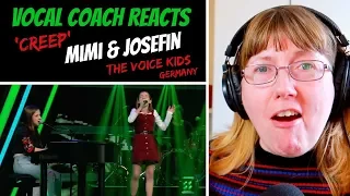 Vocal Coach Reacts to 'Creep' Radiohead - Mimi & Josefin Blind Auditions The Voice Kids 2019 Germany