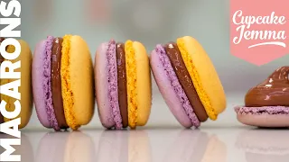 Passionfruit & Milk Chocolate Macarons | Cupcake Jemma Channel