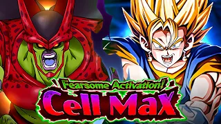 EZA LR STR SUPER VEGITO VS. CELL MAX STAGE 2 SUPER BOSS BATTLE! (DBZ: Dokkan Battle)