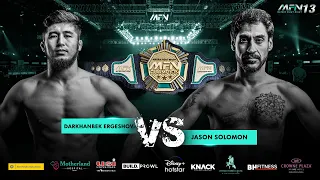 Darkhanbek Ergeshov Vs Jason Solomon - Full Fight I MFN 13 I Co-Main Event I Title Fight