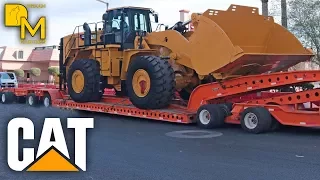 MOVING GIANT CATERPILLAR 988K FROM CONEXPO LAS VEGAS WHEEL LOADER OVERSIZE LOAD DREAM MACHINES