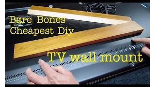 How to make ● CHEAPEST FLATSCREEN TV WALL MOUNT