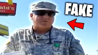 Top 5 FAKE SOLDIERS EXPOSED on CAMERA! (Stolen Valor, Fake Veterans, Caught On Camera)