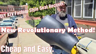 DIY ATV Factory Style Seat Recover New Revolutionary Method Cheap and Easy.