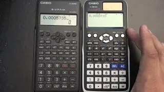 De decimal a notación científica y viceversa Calculadora Científica (Casio fx-991EX y fx-82MS)