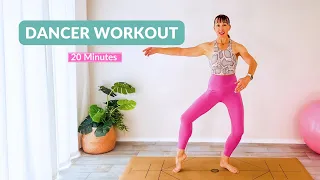 20 Minute Ballet Inspired Pilates Workout | No Equipment Standing Pilates and Barre Workout