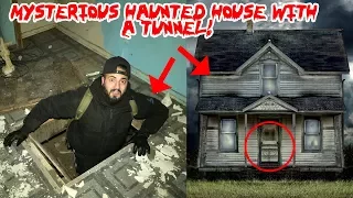 I FOUND A MYSTERIOUS HOUSE IN THE WOODS WITH A HAUNTED TUNNEL & DISCOVERED THIS!! | MOE SARGI