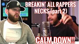 [Industry Ghostwriter] Reacts to: Harry Mack Breakin’  All Rappers Necks (Part 2)- Calm down my man!