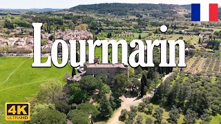 Lourmarin 🇫🇷 🌞Les Plus Beaux Villages de France, Luberon, Château de Lourmarin, walking tour [4K]