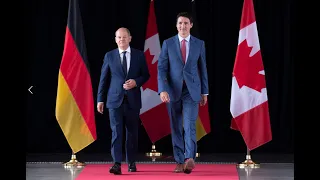 German Chancellor Olaf Scholz visits Canada to discuss energy deal with Prime Minister Trudeau