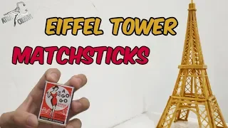 Making an Eifel Tower from a Matchstick  | ATRA CREATIVE