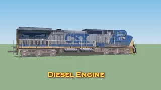 How diesel freight trains work | train videos for kids | Lots & Lots of Trains