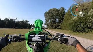 Learning Wheelies On 2023 Kawasaki Kx450F 3 hrs on it